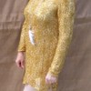 60's gold mini dress